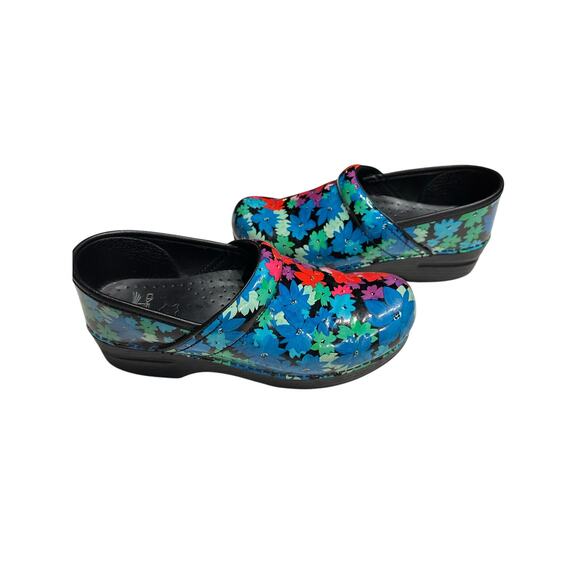 Dansko Women’s Twin Pro Flower Professional Clogs Patent Leather EU 39 US 8 - Picture 3 of 12